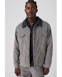 Levi's - Veste Trucker Relaxed Sherpa Velours - Lyst
