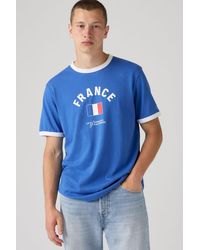 Levi's - T Shirt Ringer Francia - Lyst