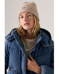 Levi's - Holiday Beanie Mit Zopfmuster Und Aufnäher - Lyst