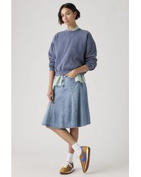 Levi's - Godet Lightweight Knielange Rok - Lyst