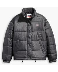 levi's kerri puffer coat caviar black