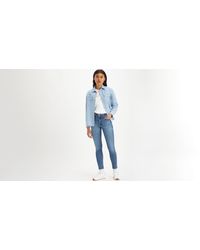 Levi's - 711tm Skinny Jeans Met Dubbele Knoop - Lyst