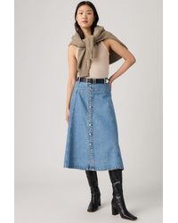 Levi's - Yoked Western Skirt - Lyst