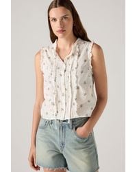 Levi's - Shelby Sleeveless Slim Blouse - Lyst