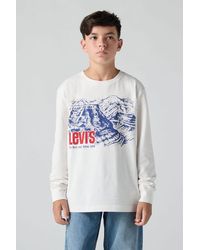 Levi's - T Shirt Canyon A Maniche Lunghe Per Adolescenti - Lyst