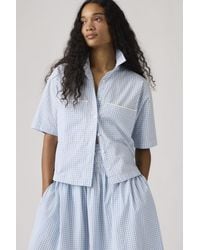 Levi's - Novelty Harlie Short Sleeve Cropped Shirt - Lyst
