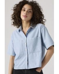 Levi's - Harlie Short Sleeve Cropped Shirt - Lyst
