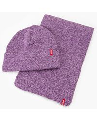 Levi's - Scarf And Beanie Gift Set - Lyst