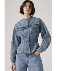 Levi's - Sculpted Trucker Jacket - Lyst