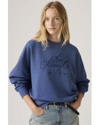 Levi's - Sweat Shirt Col Rond Graphique Vintage Oversized - Lyst