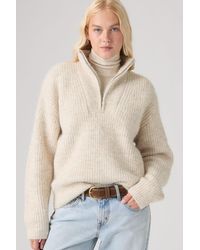 Levi's - Ava Quarter Zip Sweater - Lyst
