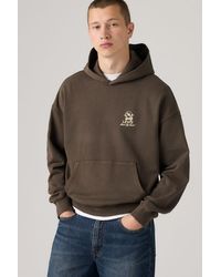 Levi's - Two Horse Cropped Hoodie - Lyst
