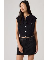 Levi's - Collarless Shrunken '90S Lightweight Trucker Vest - Lyst