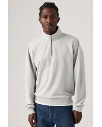 Levi's - Boxy Quarter Zip Sweatshirt - Lyst
