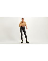 Levi's 720tm Faux Leather Ankle Jeans - Zwart