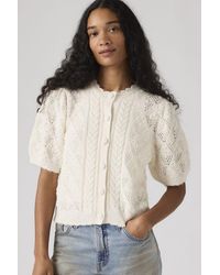 Levi's - Pauline Pointelle Vest Met Korte Mouwen - Lyst