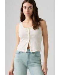 Levi's - Dry Goods Pointelle Lace Tank Top - Lyst