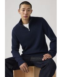 Levi's - Housemark Quarter Zip Sweater - Lyst