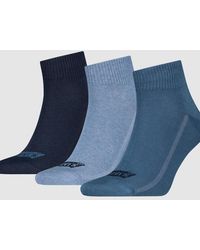 Levi's - Mid Cut Logo Socks 3 Pack - Lyst
