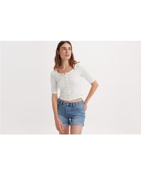 Levi's - Blusa dry goods waffle button up - Lyst