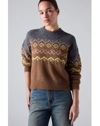 Levi's - Charlotte Fairisle Crewneck Sweater - Lyst