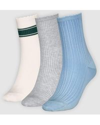 Levi's - Regular Cut Structured Socks 3 Pack - Lyst