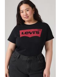 Levi's - Plus - T-shirt Met Batwing-logo - Lyst