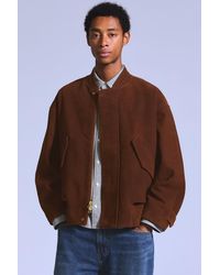 Levi's - Suede Bomber Jacket - Lyst