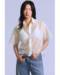 Levi's - Cropped Short Sleeve Shirt - Lyst
