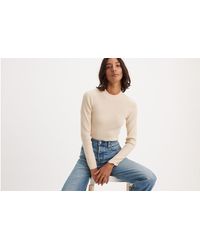 Levi's - Pull over col rond maille côtelée - Lyst