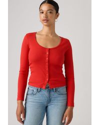 Levi's - Austen Top Met Lange Mouwen En Knoopsluiting - Lyst