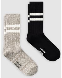 Levi's - Regular Cut Mouline Bootsock 2 Pack - Lyst