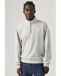 Levi's - Boxy Quarter Zip Sweatshirt - Lyst