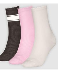 Levi's - Regular Cut Structured Socks 3 Pack - Lyst