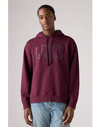 Levi's - Felpa Con Cappuccio Stampata, Taglio Comodo - Lyst