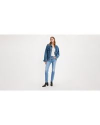 Levi's - 724tm Rechte Lightweight Jeans Met Hoge Taille - Lyst