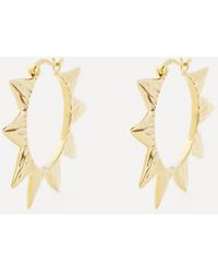 Anna + Nina - Plated Large Soleil Hoop Earrings - Lyst