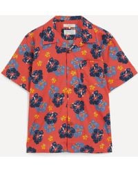 Nudie Jeans - Mens Arthur Flower Hawaii Shirt - Lyst