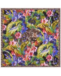 Liberty - Leopard Jungle Silk Scarf 45 - Lyst