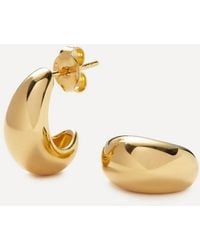 Missoma - X Savi 18Ct-Plated Vermeil Dome Mini Hoop Earrings - Lyst
