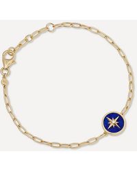 Astley Clarke - 18Ct Plated Vermeil Polaris Lapis Locket Bracelet - Lyst