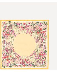 Liberty - Women's Annie Floral 45x45 Silk Scarf One Size - Lyst