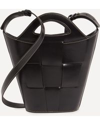 Hereu - Women's Tella Mini Cut-out Basket Leather Tote Bag - Lyst