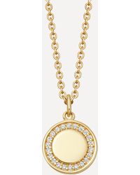 Astley Clarke Cosmos White Sapphire Pendant Necklace - Metallic