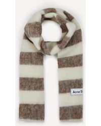 Acne Studios - Women's Stripe Wool-blend Scarf One Size - Lyst