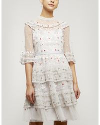 Needle & Thread Eden Mini Dress - Multicolour