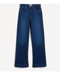 PAIGE Leenah Wide-leg Jeans - Blue