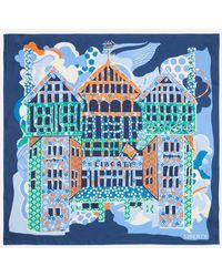 Liberty - Tudor Patchwork 90X90 Silk Scarf - Lyst