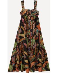 FARM Rio - Cool Foliage Sleeveless Maxi Dress - Lyst