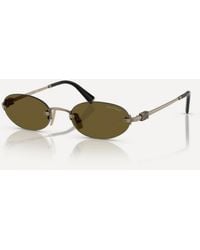 Miu Miu - Rimless Oval Sunglasses - Lyst